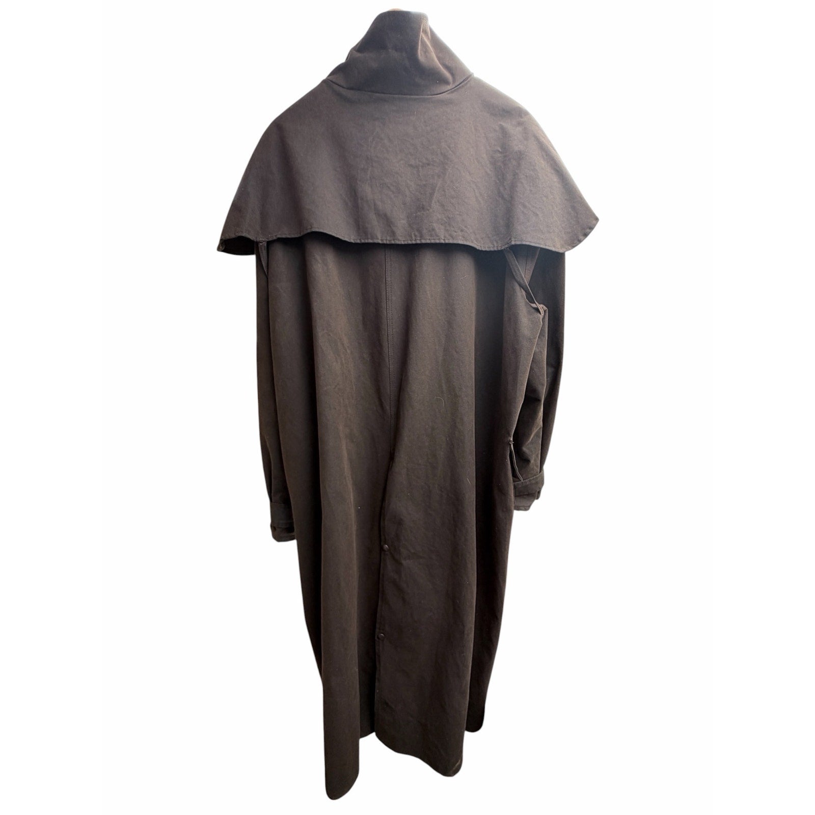 Australian Bushwear Oilskin Duster Coat Brown Long Ranch Jacket Mens One Size