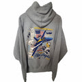 Blue Angels US Navy Graphic Hoodie Mens Large Gray