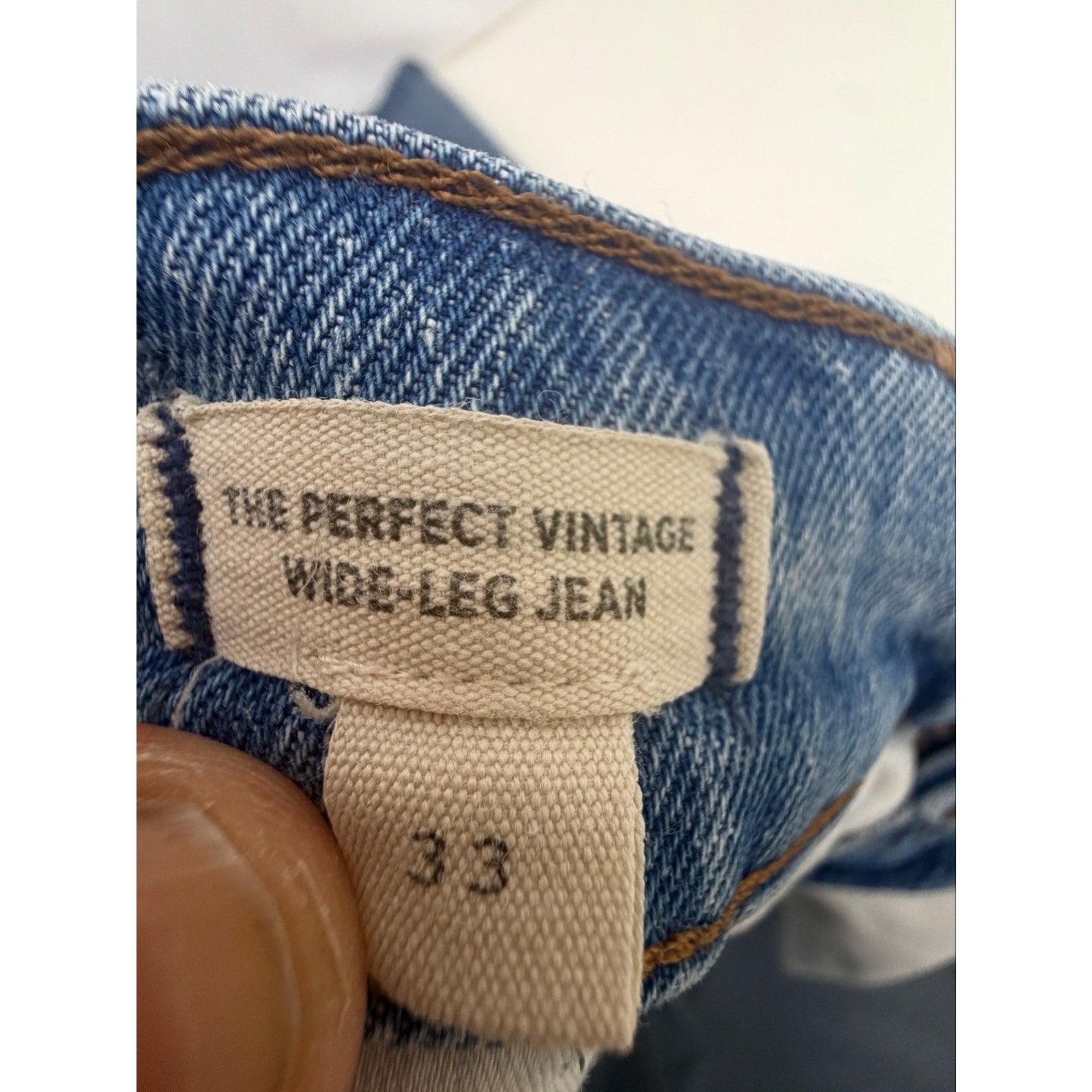 Madewell Perfect Vintage Wide-Leg Jeans Womens 33