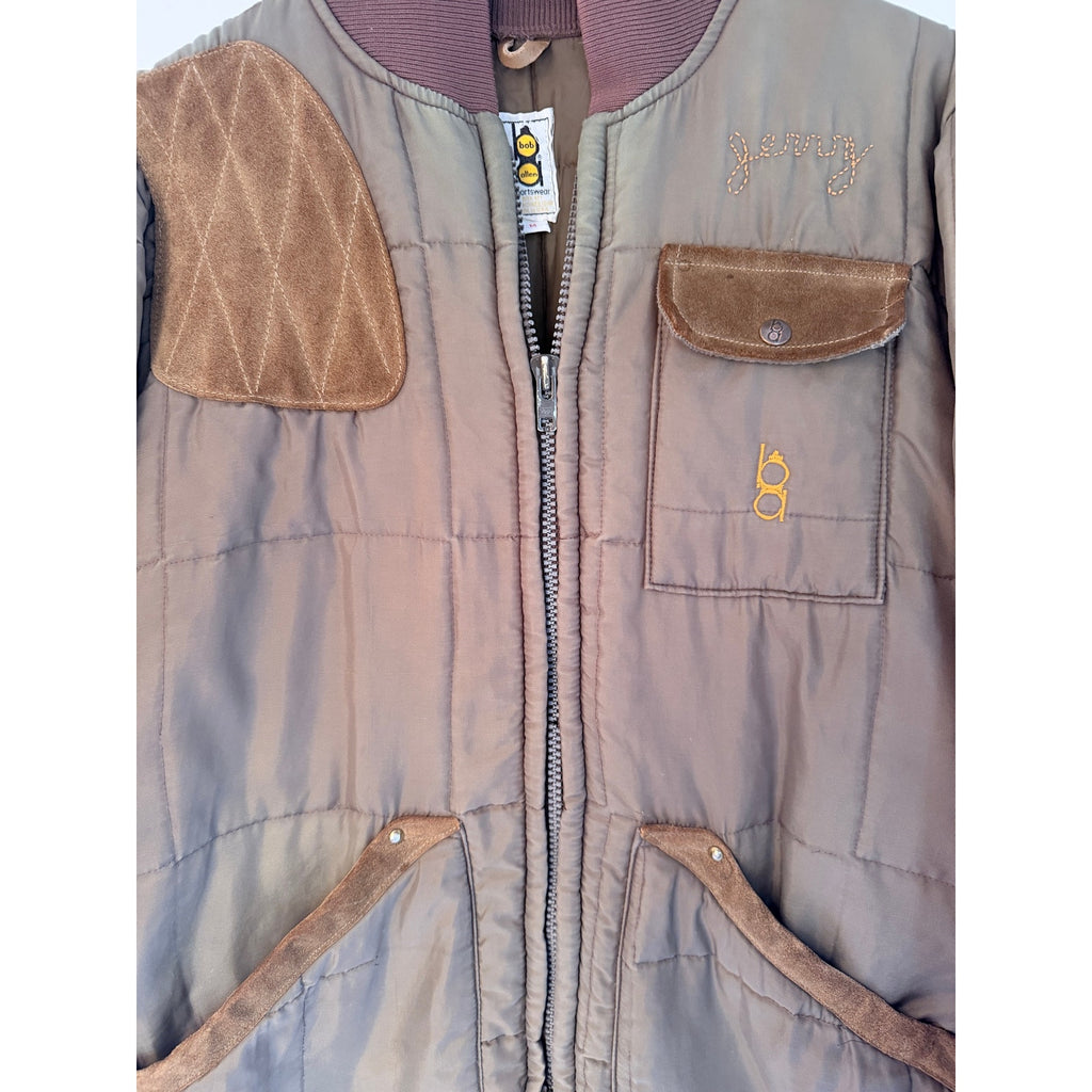 Bob Allen Shooting Vest Mens Medium Olive Quilted Hunting Vest