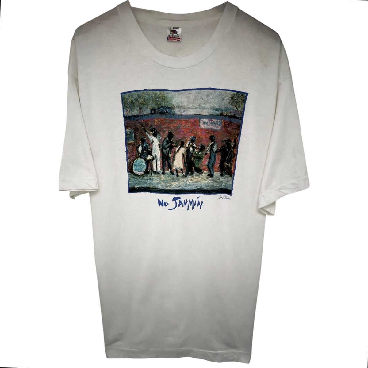 Fruit of the Loom Men's White Crewneck T-Shirt — front view