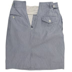 Ralph Lauren Skirt Womens Size 2 Blue White Seersucker Striped Mini Skirt