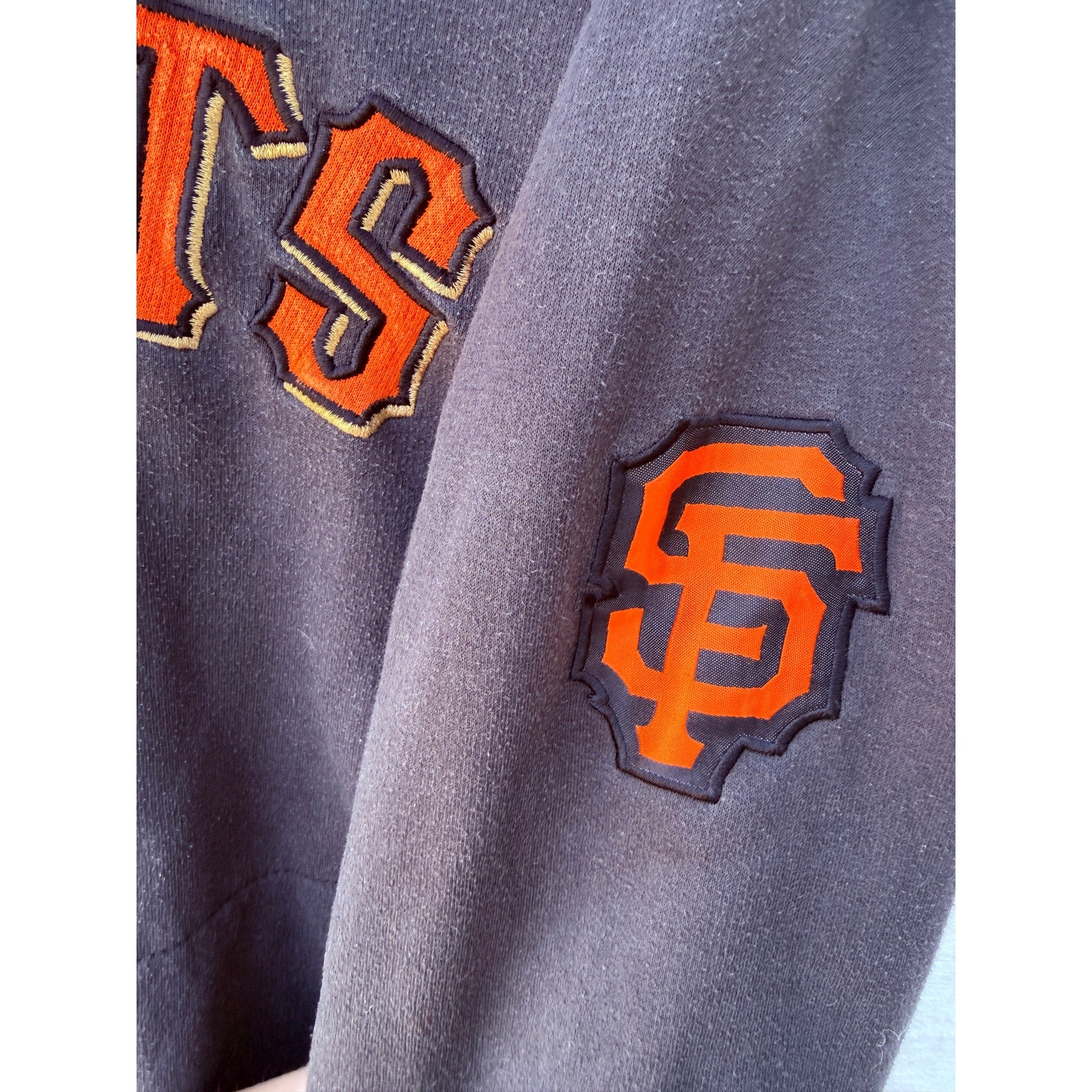 San Francisco Giants Majestic Hoodie Medium Black Orange