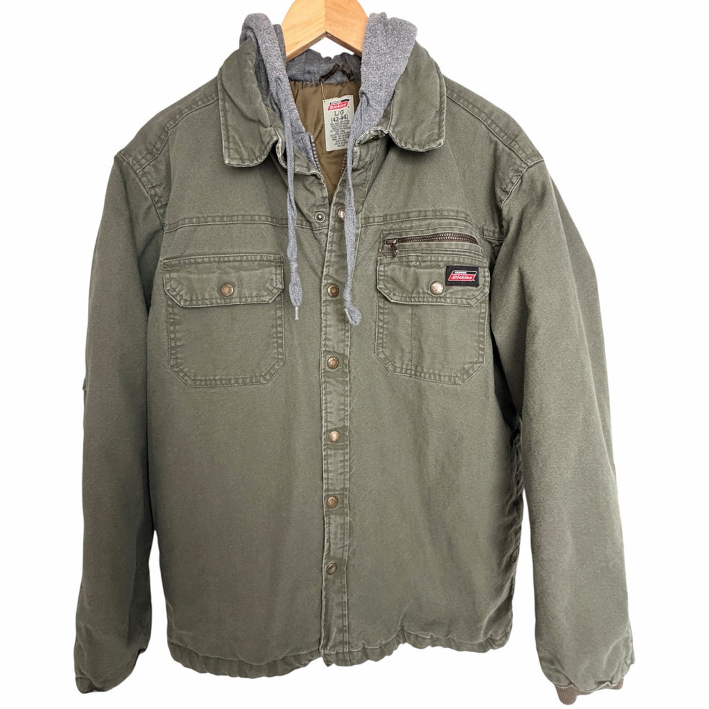 Dickies Hooded Workwear Jacket Mens Large