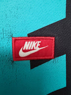 Nike Men's Navy Blue Fleece Oversized Hooded Hoodie — view 4