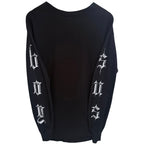 SUS BOY Men's Black Crewneck T-Shirt — back view