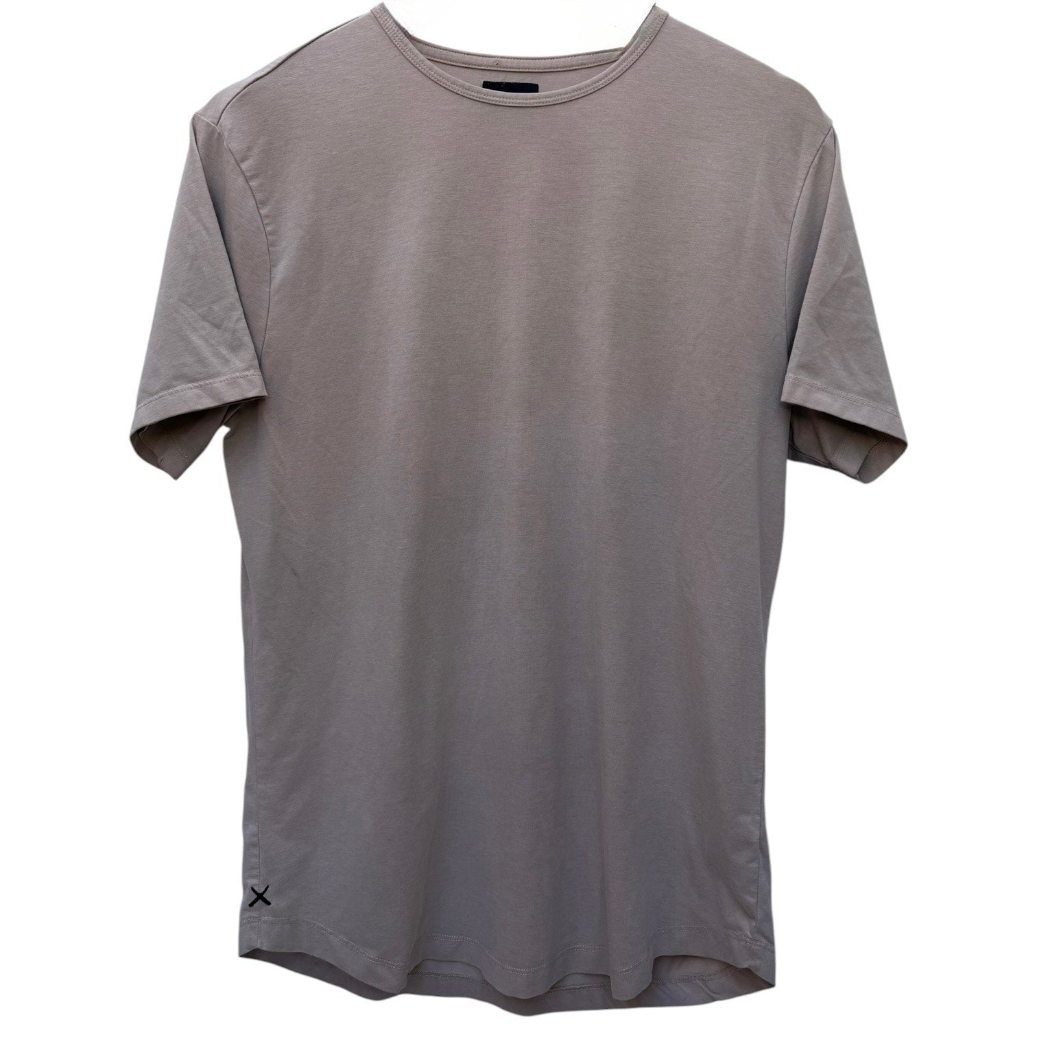 Cuts Clothing T Shirt Mens Medium Beige Minimalist Premium Tee Crewneck