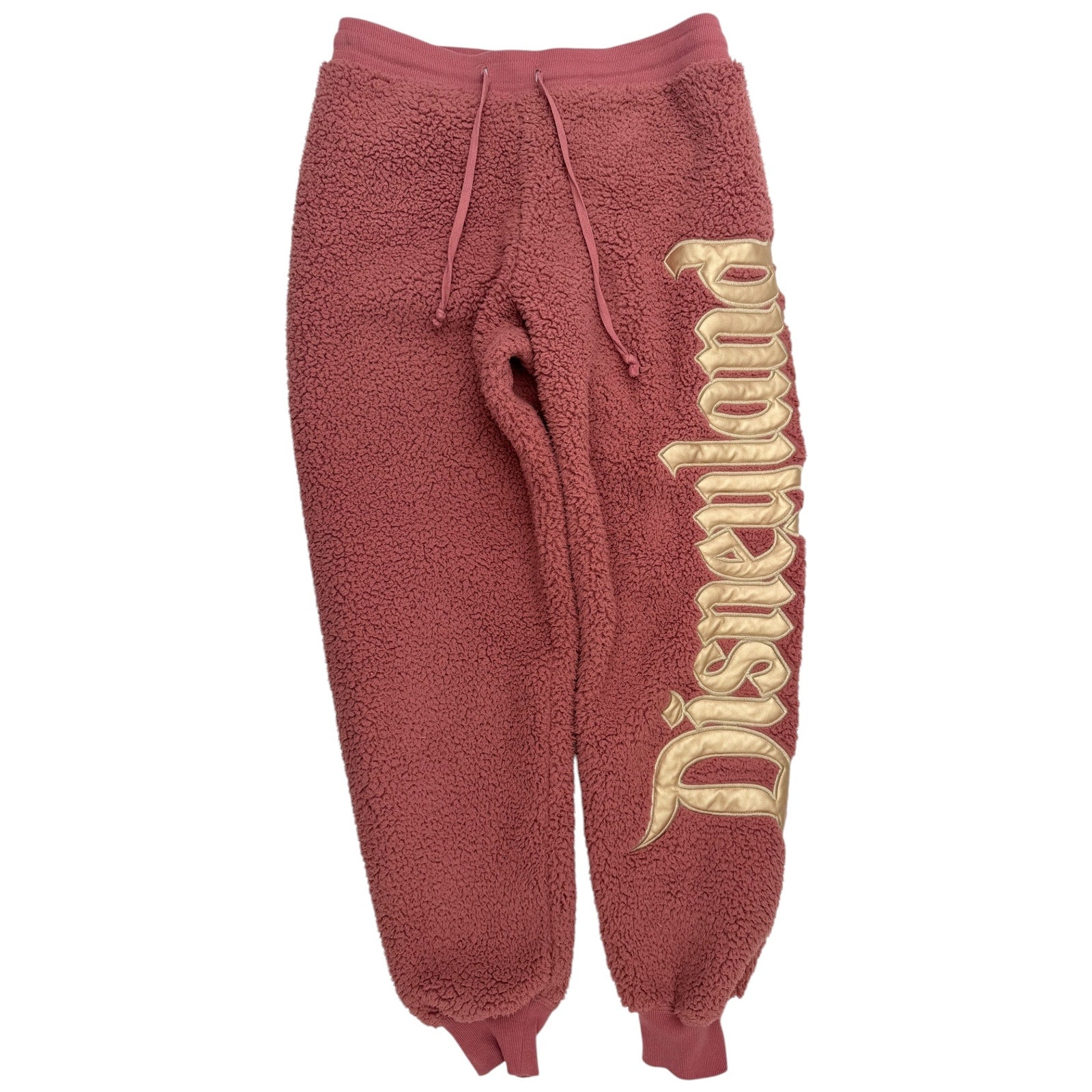 Disney Spirit Jersey Sherpa Jogger Pants Womens Small Pink Lounge Sweatpants