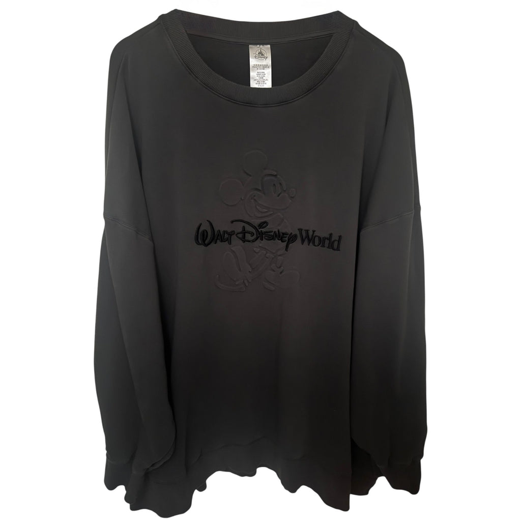 Disney Women's Black Mickey Mouse Walt Disney World Sweatshirt — front view