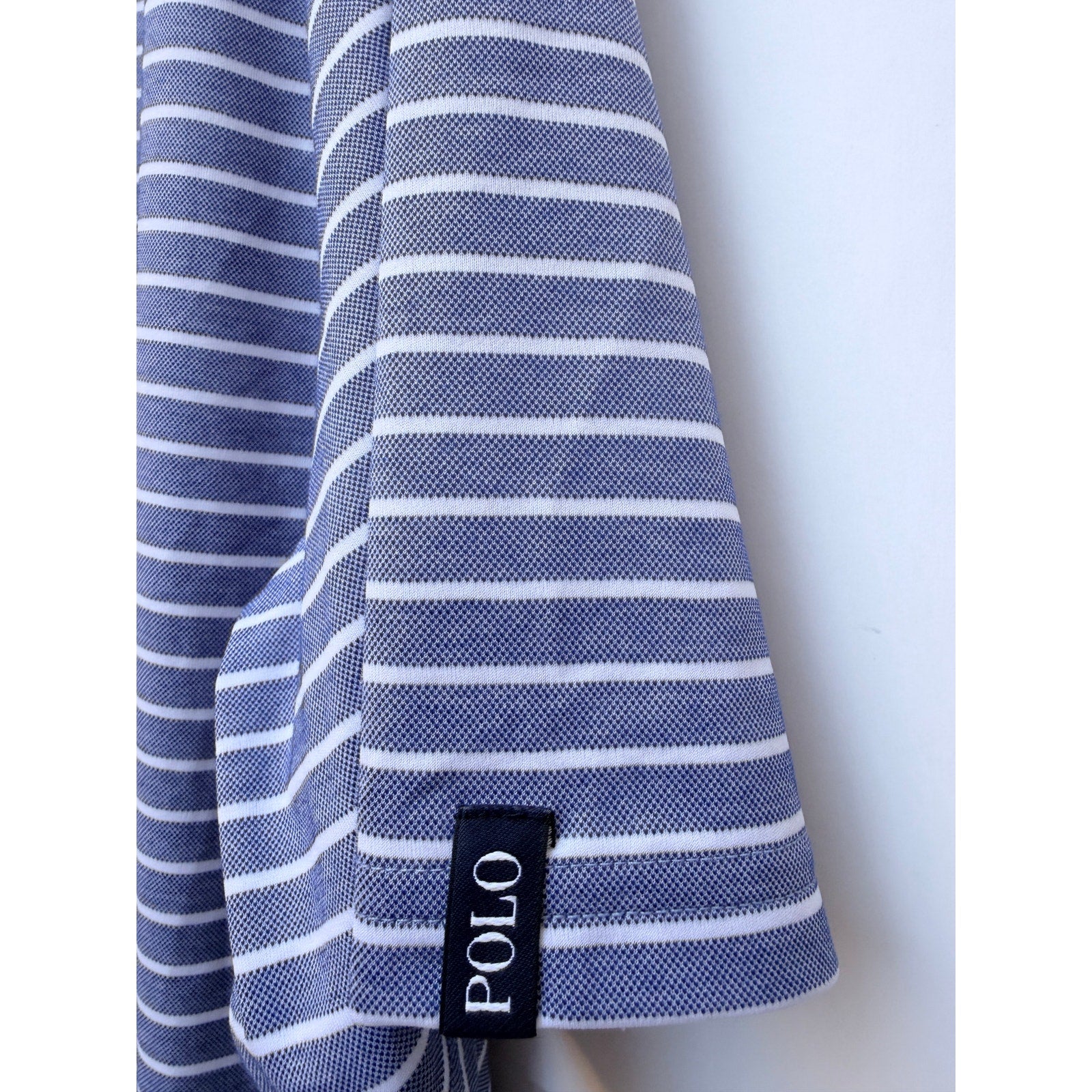 Polo Golf Ralph Lauren Striped Polo Shirt Mens XL Blue White PGA League NWT