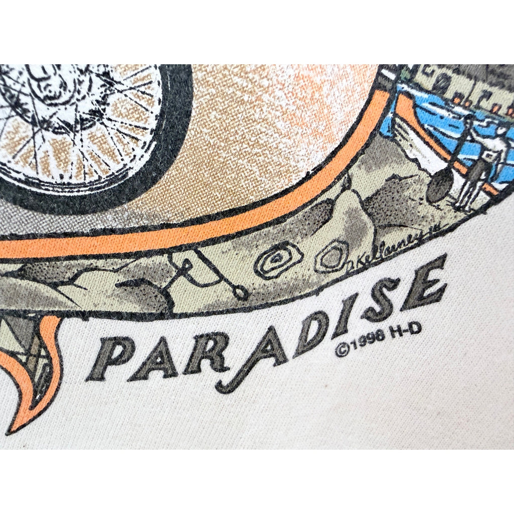 Harley-Davidson Pacific Hawaii Paradise T Shirt Mens Large Made USA 100% Cotton