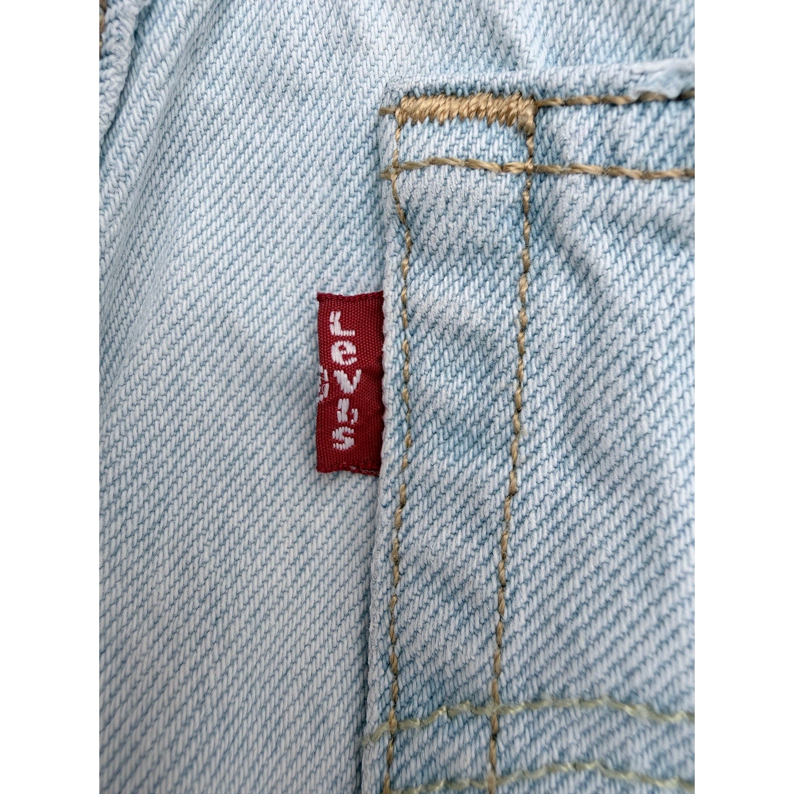 Levis 501 Denim Shorts Womens W26 Light Wash Distressed Cut Off Jean Shorts