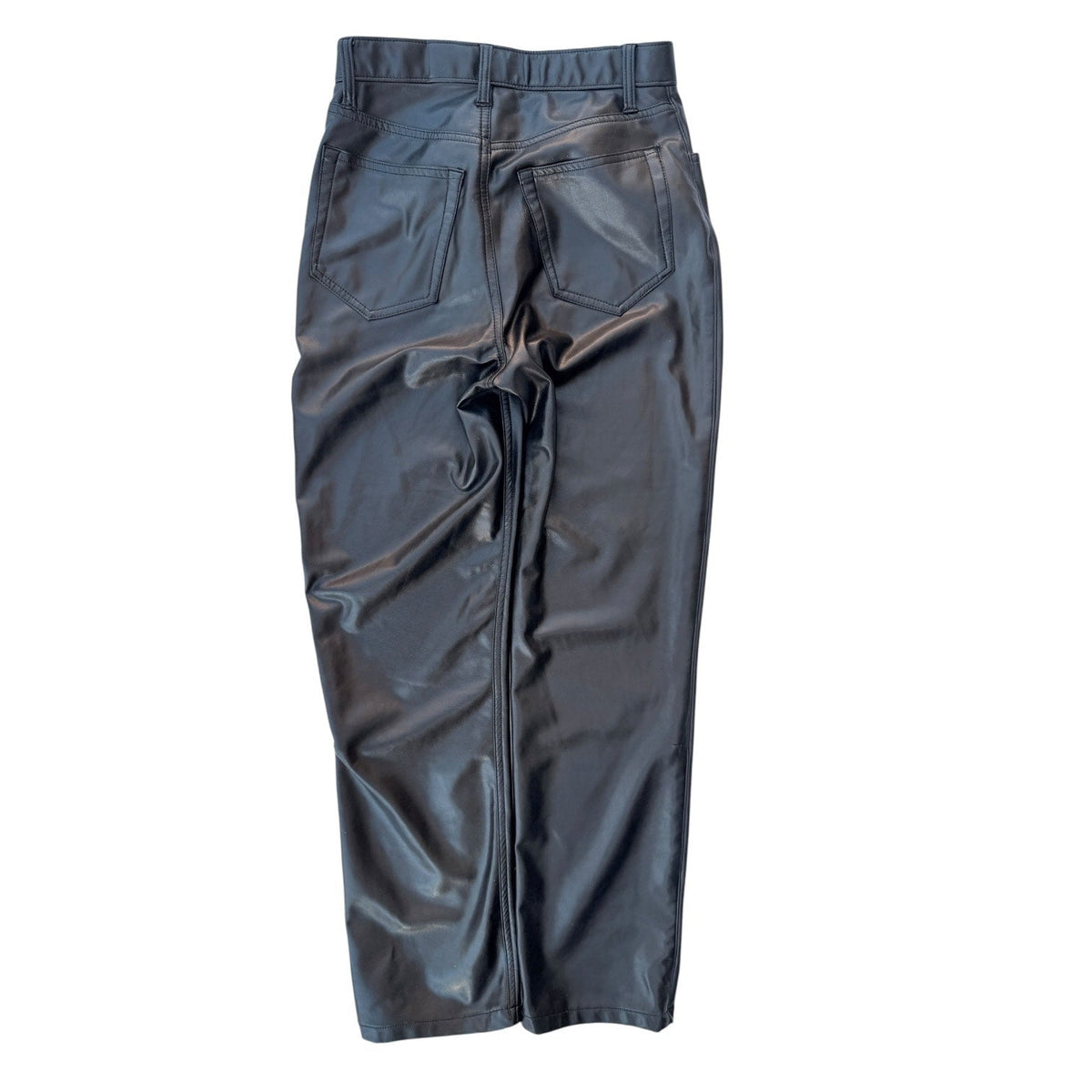 Abercrombie & Fitch Women's Black Faux Leather Pants — photo 2
