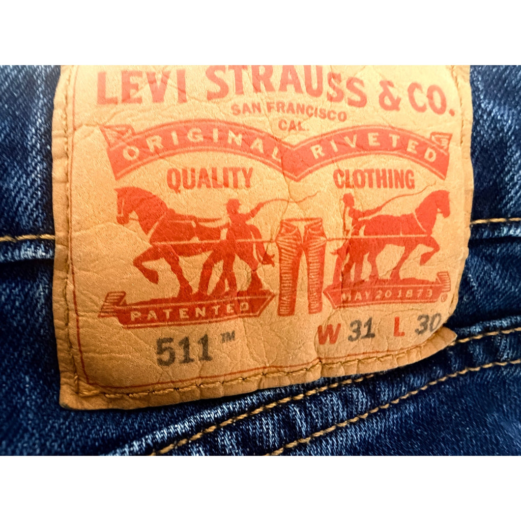 Levi's 511 Men's Slim-Fit Dark-Wash Stretch Jeans 31x30