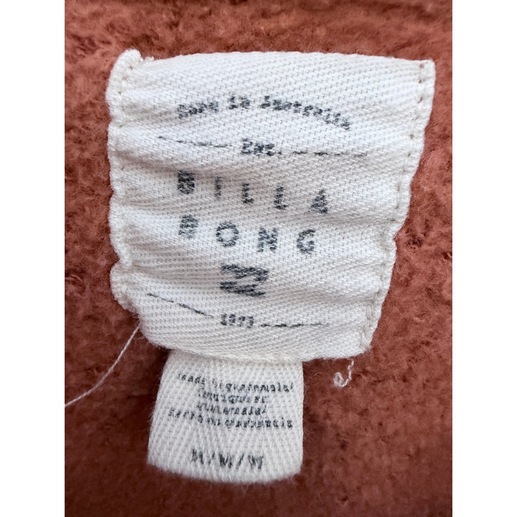 Billabong Pullover Hoodie Womens Medium Pink Surf Skate Casual Sweatshirt
