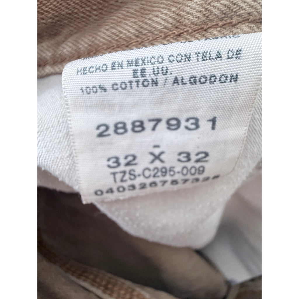 Lee Carpenter Mens 32x32 Tan Carpenter Pants Workwear Cotton Straight Leg