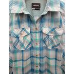 Marmot Plaid Long Sleeve Hiking Shirt Womens Small Blue Green - product photo 4