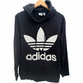 Adidas Originals Big Trefoil Hoodie Women's Large Black White