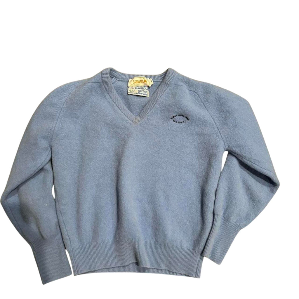 Sahara Blue Sweaters Vintage 1980s san diego super