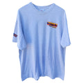 Parker Oil T Shirt Mens XL Gray Graphic Racing USA Flag