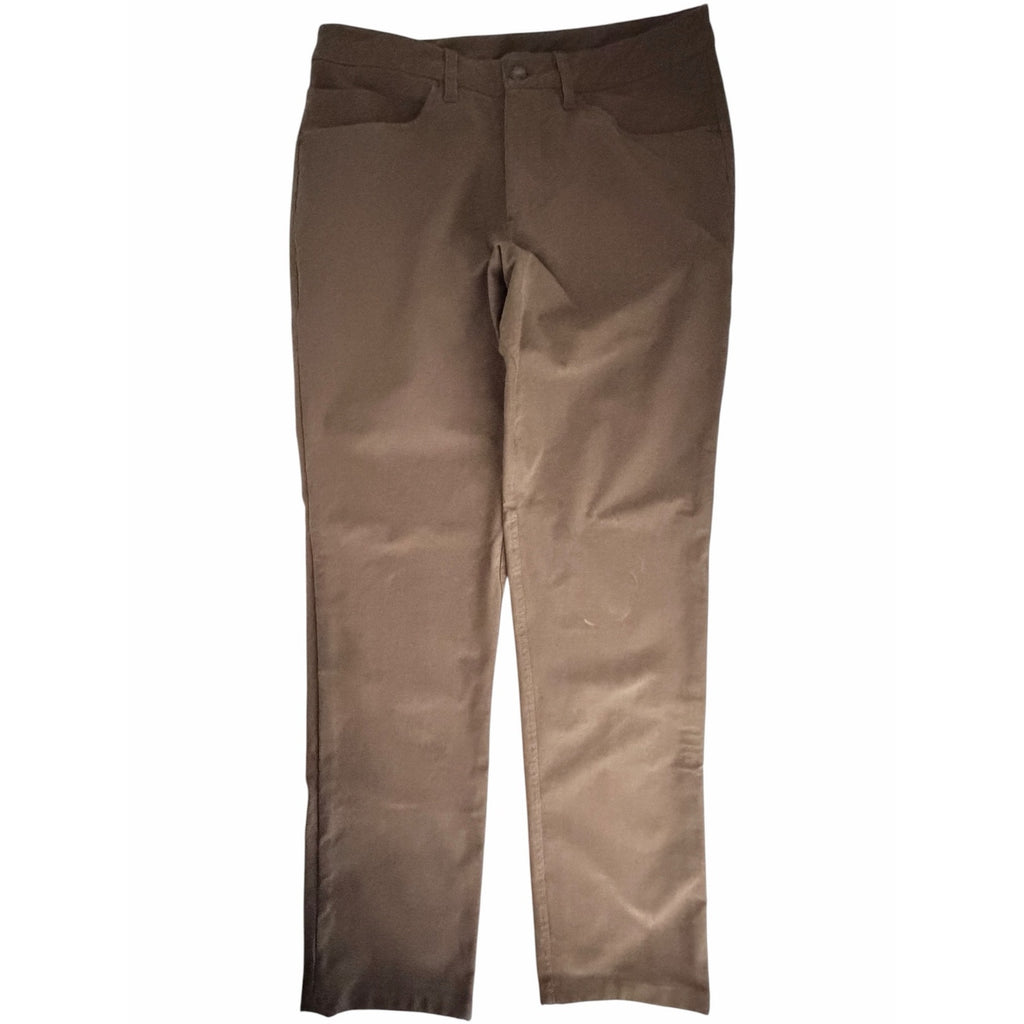 Lululemon ABC Classic Fit Pants Men's 32 Brown Stretch Casual