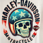 Harley-Davidson Men's Whiskey Row Skull T-Shirt Large White - product photo 4