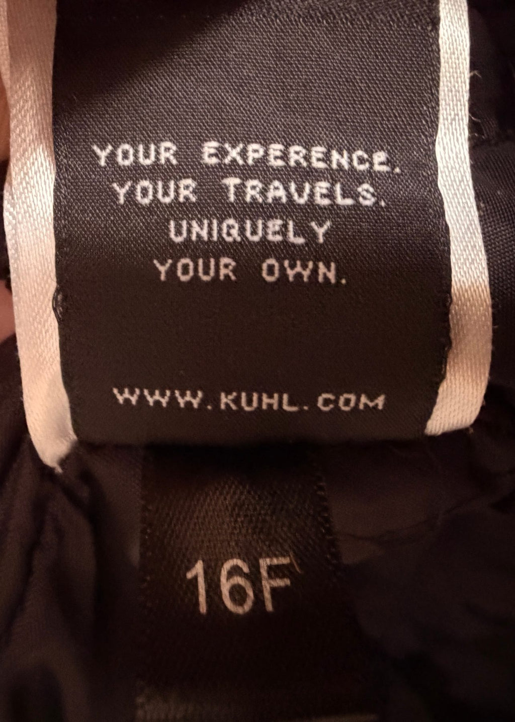 KÜHL Men's Brown Vintage Patina Dye Vest — fabric content tag
