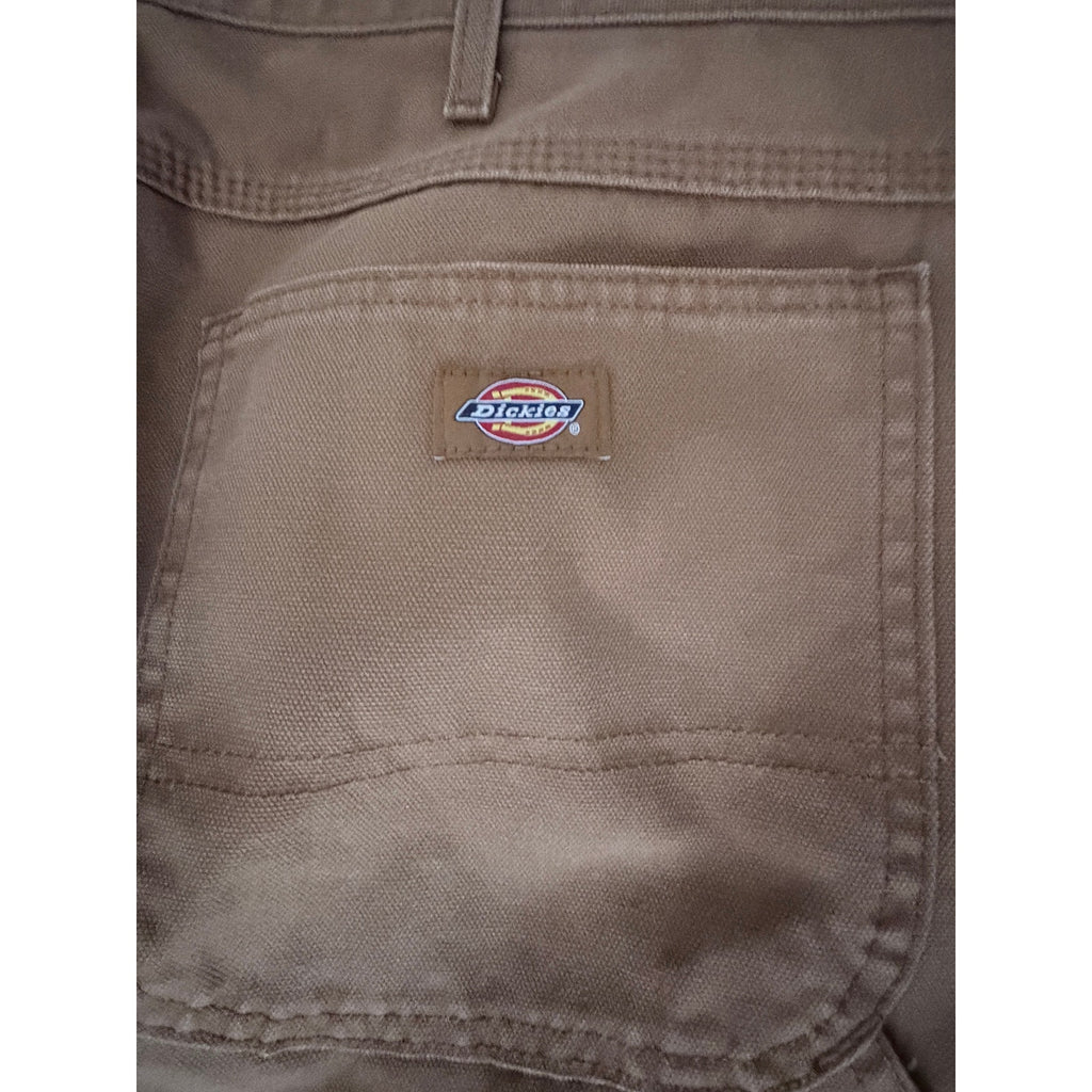 Dickies Carpenter Pants Men's 36x32 Brown Utility Workwear Cotton