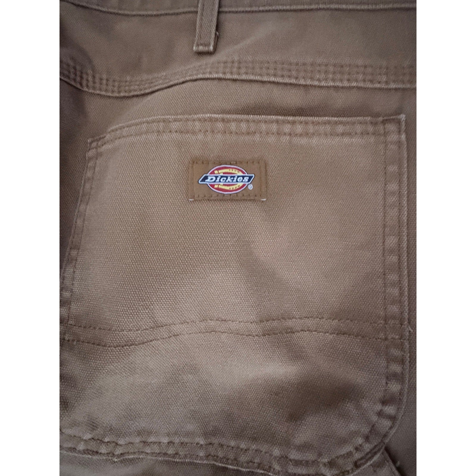 Dickies Carpenter Pants Men's 36x32 Brown Utility Workwear Cotton