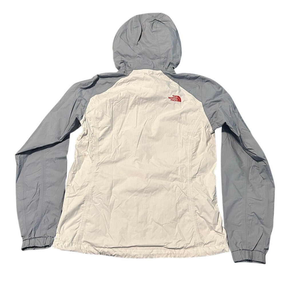 The North Face Windbreaker Jacket Women’s Small Gray White Hooded
