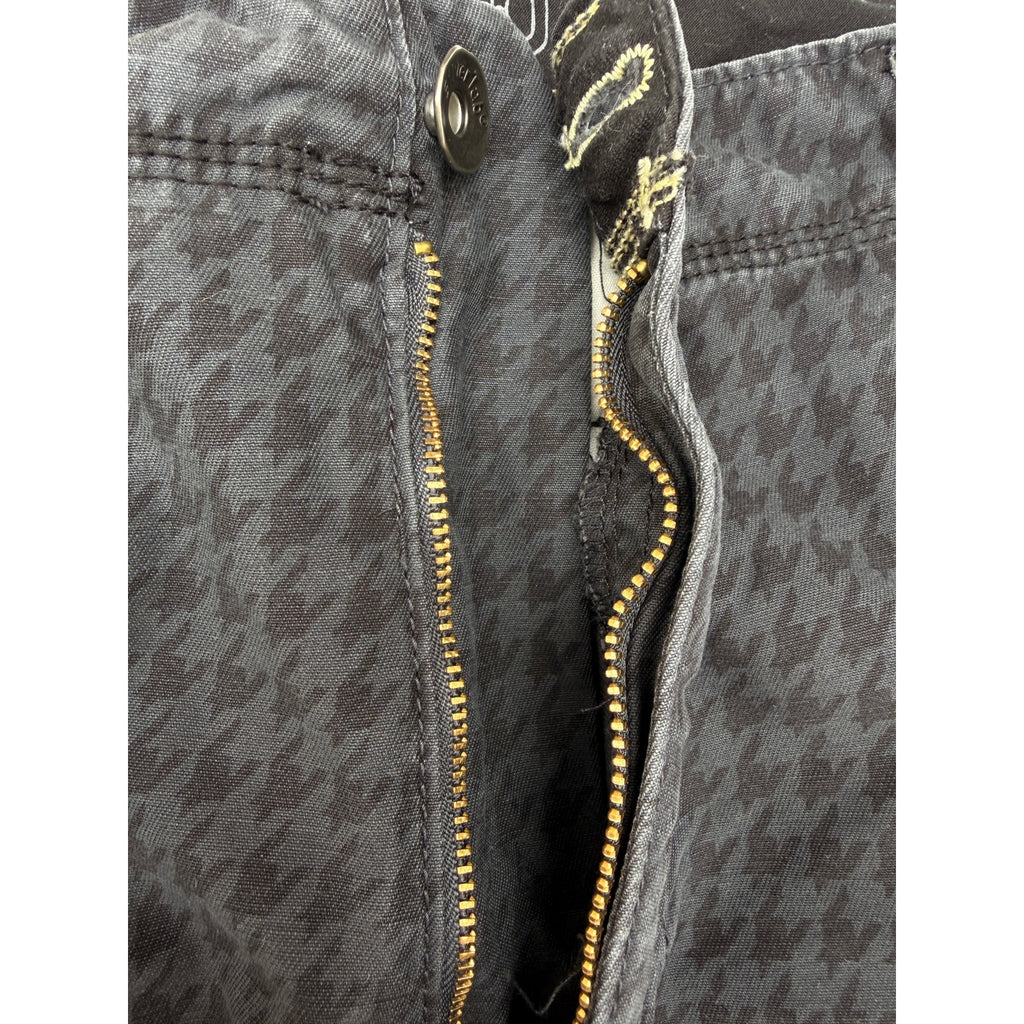 Silver Tab Cargo Shorts Mens 36 Black Houndstooth Utility Streetwear