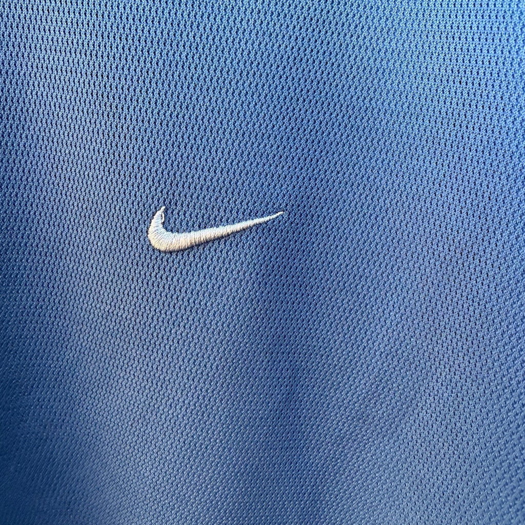 Nike Vintage Silver Tag Long Sleeve Shirt Large Tall Blue