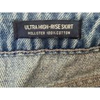 Hollister Women's Distressed Denim Mini Skirt 3 W26 detail image 4