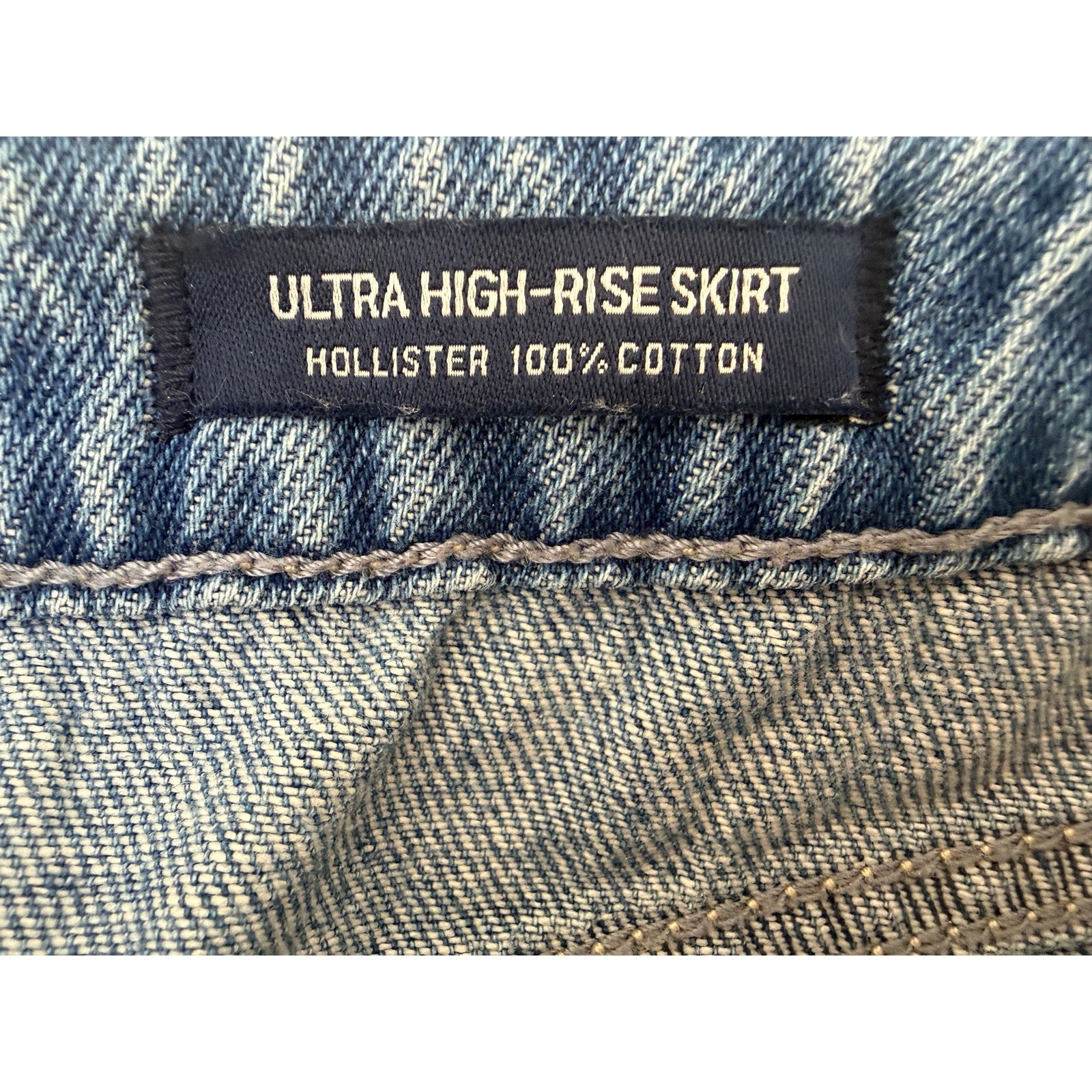 Hollister Women's Distressed Denim Mini Skirt 3 W26