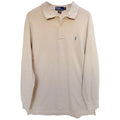 Polo Ralph Lauren Long Sleeve Polo Shirt Mens XL Beige Pony Logo Classic Fit
