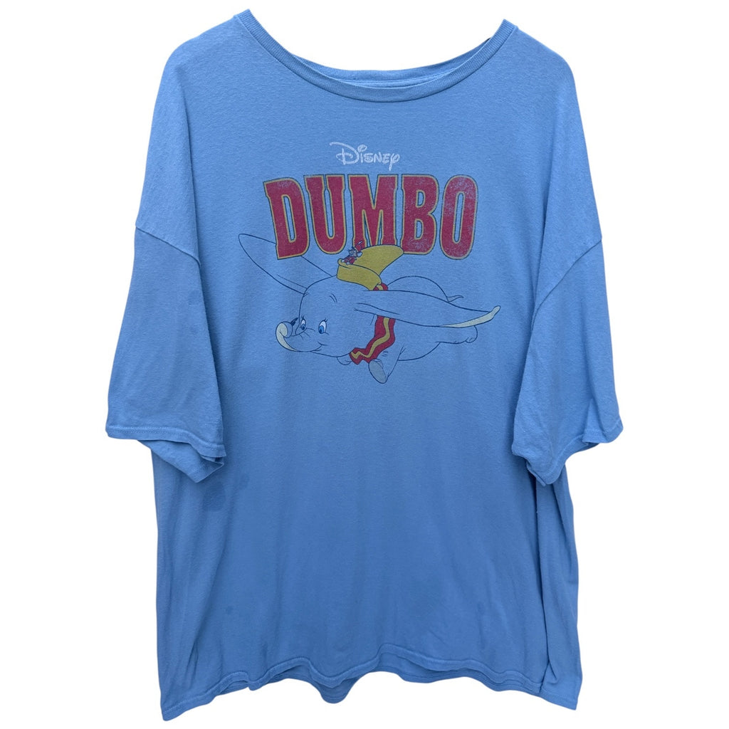 Disney Dumbo Graphic T Shirt Mens 2XL Blue Vintage Style Cartoon Tee