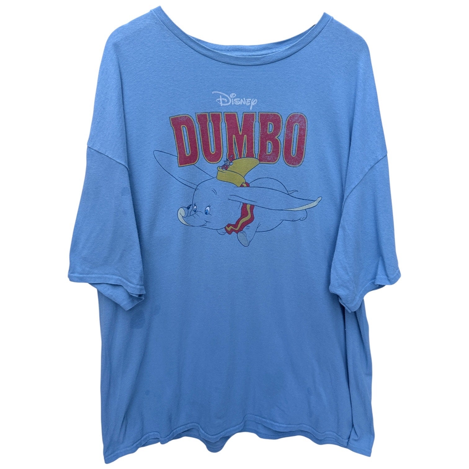 Disney Dumbo Graphic T Shirt Mens 2XL Blue Vintage Style Cartoon Tee