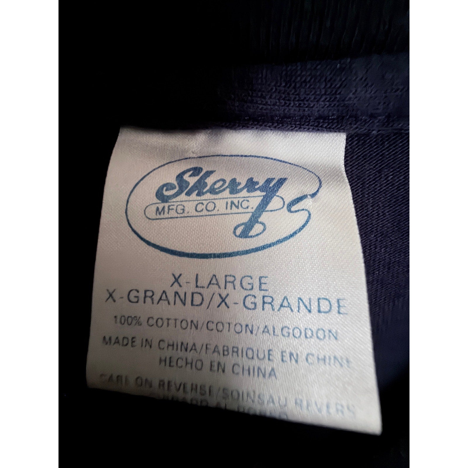 Sherry Mickey Mouse Cocoa Beach Florida Graphic Pocket T Shirt Mens XL Navy