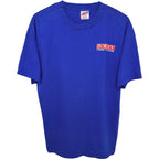 Oneita Men's Blue Power-T T-Shirt — front view
