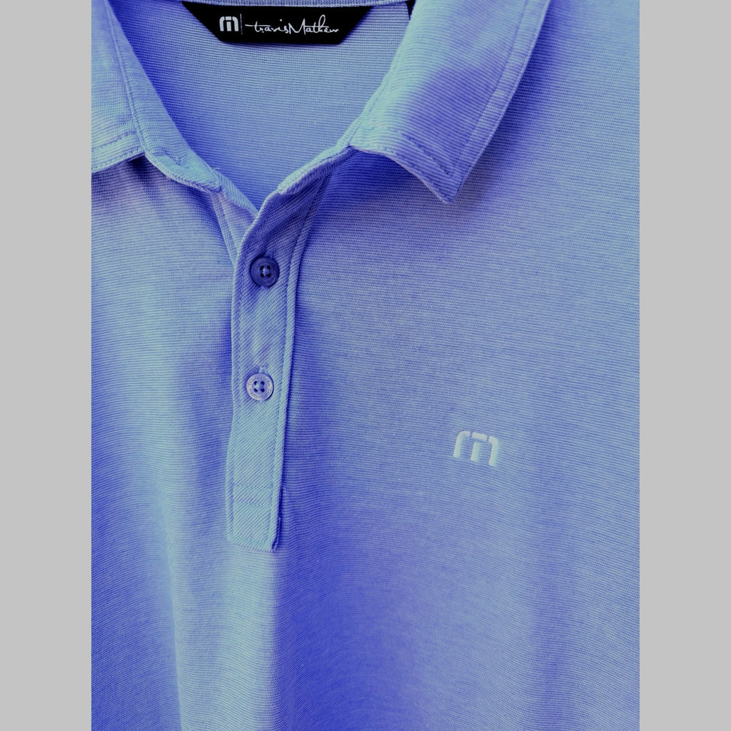 TravisMathew US Am Tour Championships Golf Shirt Mens XL Blue Performance Polo