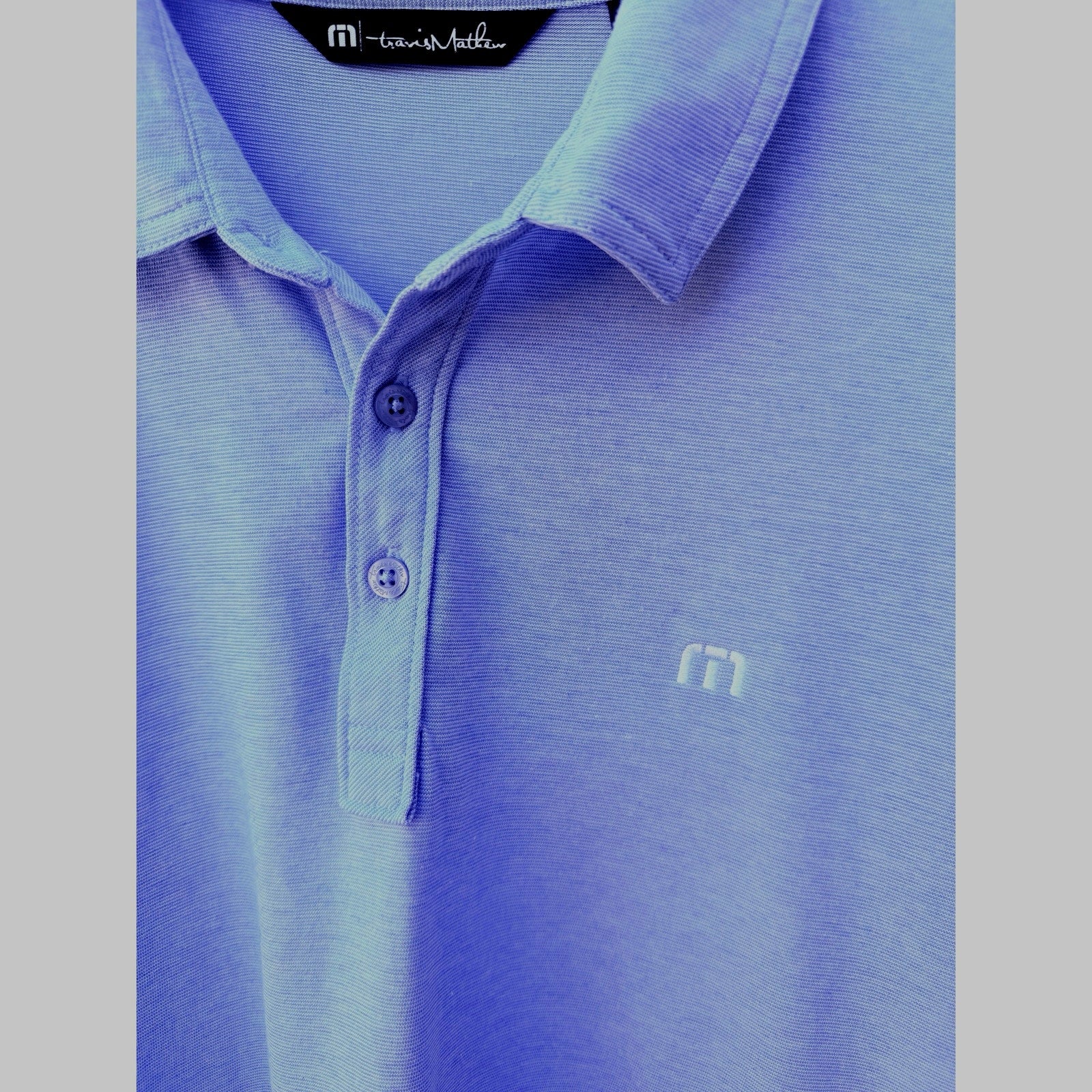 TravisMathew US Am Tour Championships Golf Shirt Mens XL Blue Performance Polo