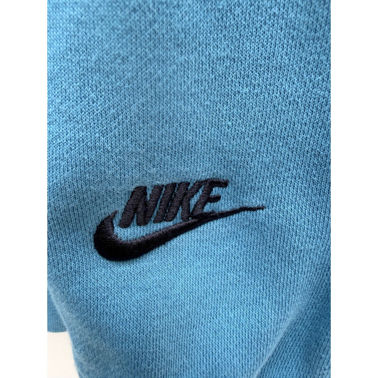 Nike Sweatshirt Mens Large Blue Crewneck Embroidered Swoosh Logo Pullover