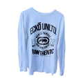 Ecko Unltd Long Sleeve Graphic Shirt Mens Large White Rawthentic Logo Tee