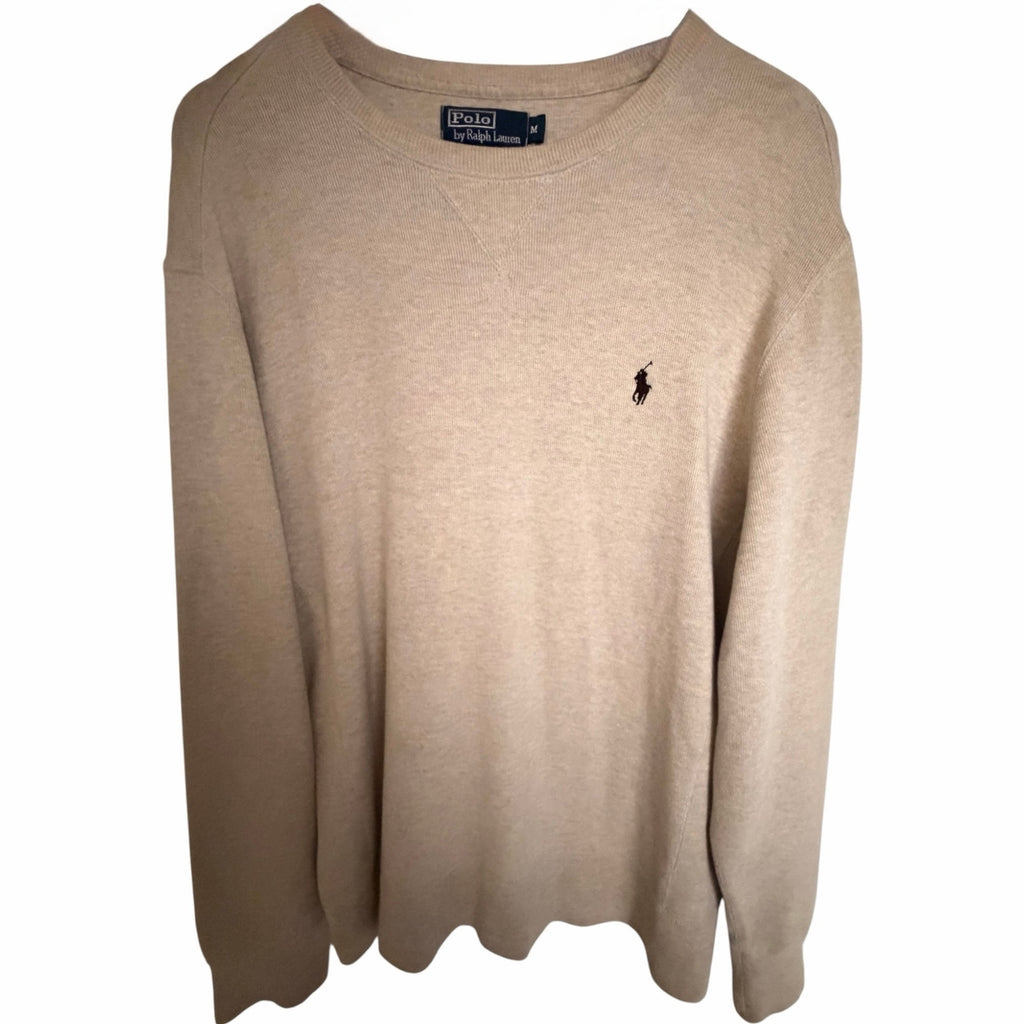 Polo Ralph Lauren Beige Crewneck Sweatshirt Medium