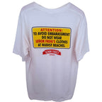 Señor Frog's Men's White Extreme Fun Rags T-Shirt — back view