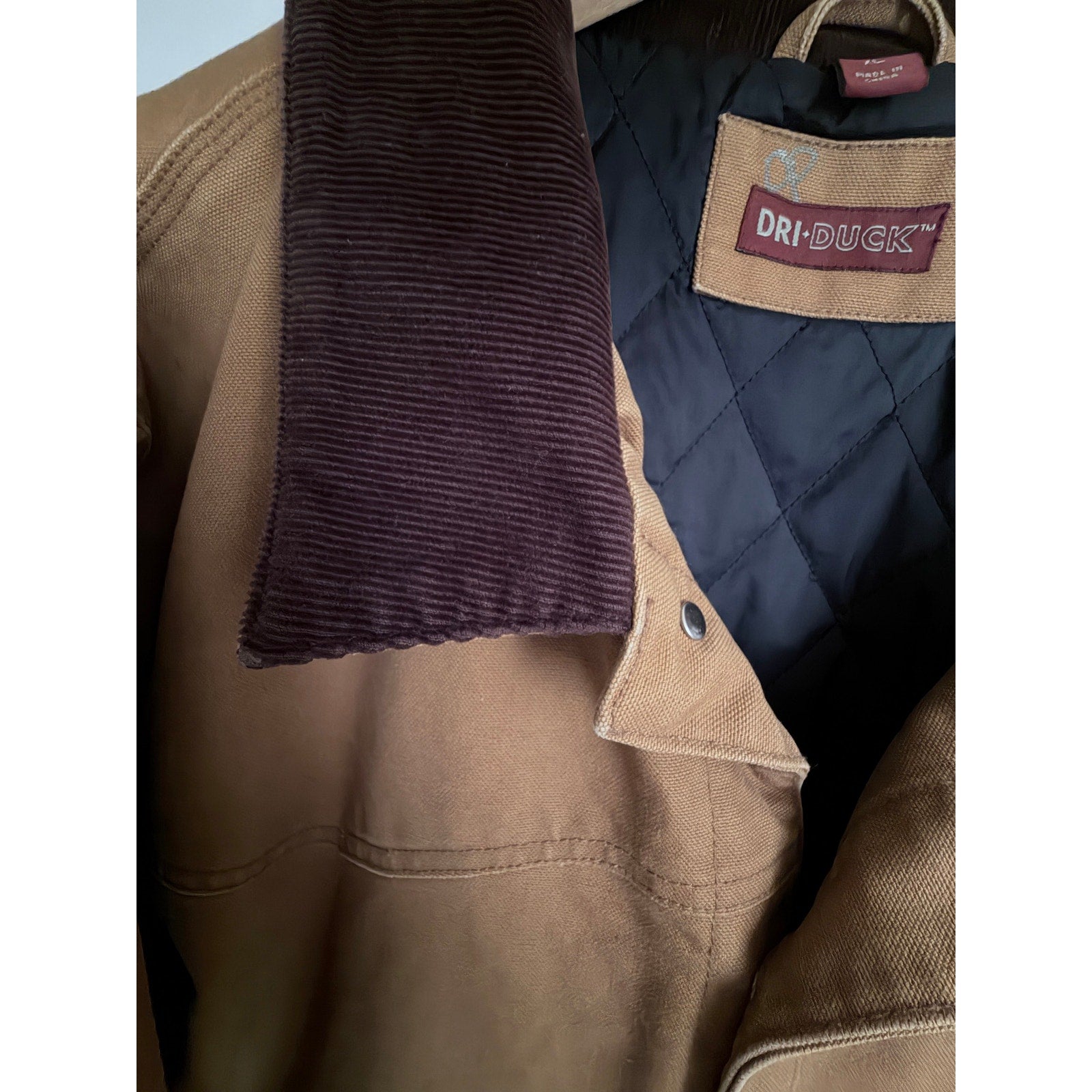 DRI DUCK Blanket Lined Canvas Chore Jacket Mens XL Brown Reinke Workwear