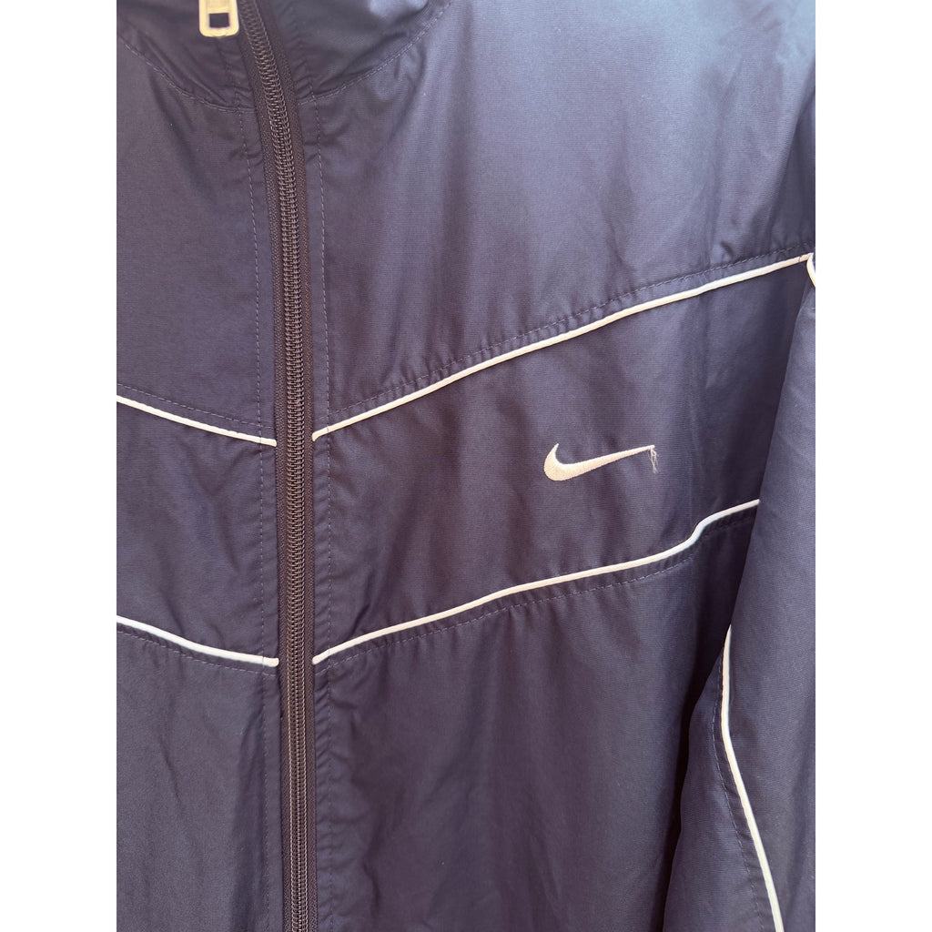 Nike Athletic Dept Windbreaker Jacket Mens XL Navy Full Zip Lightweight