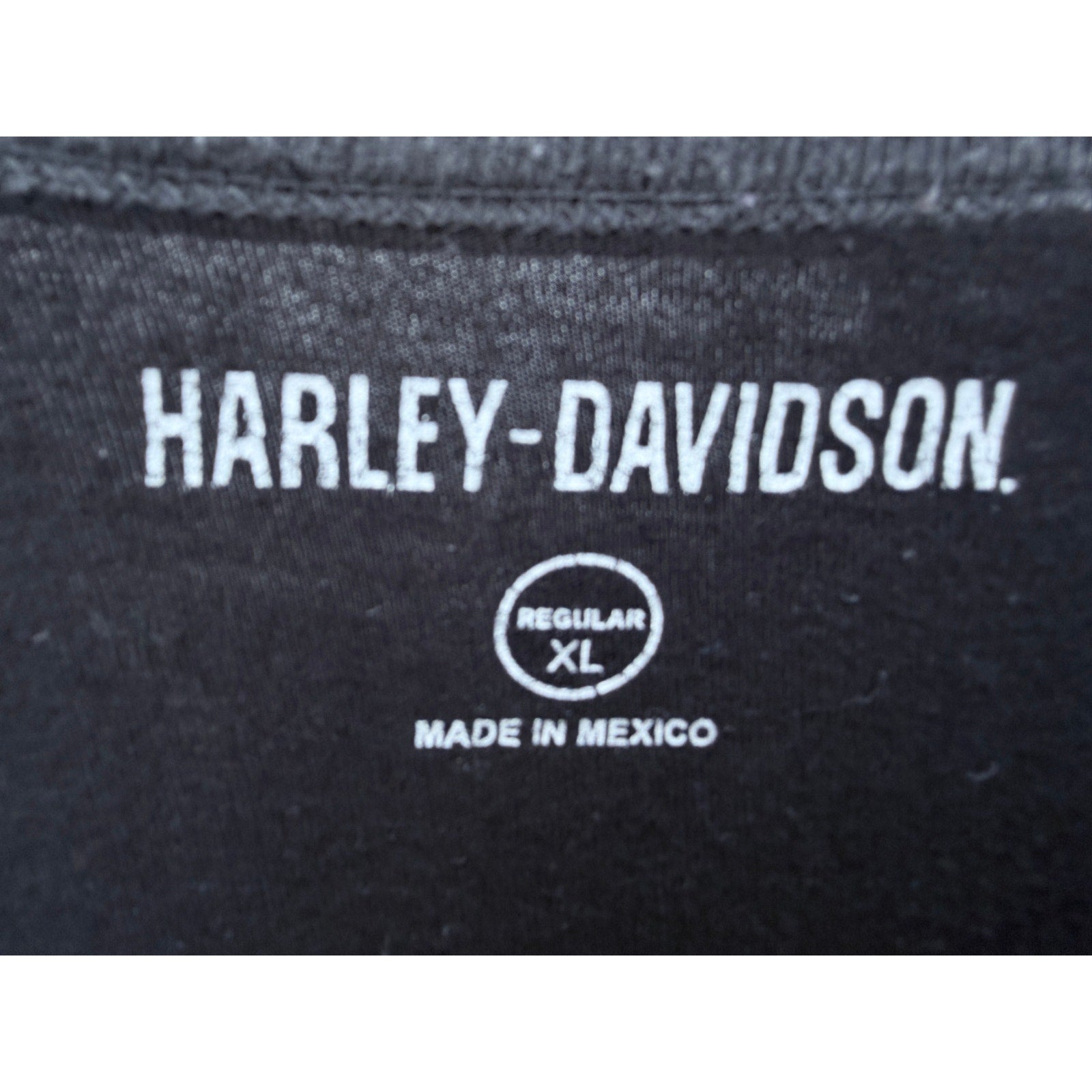 Harley Davidson Long Sleeve Shirt Mens XL Black Gray Motorcycle Graphic Tee