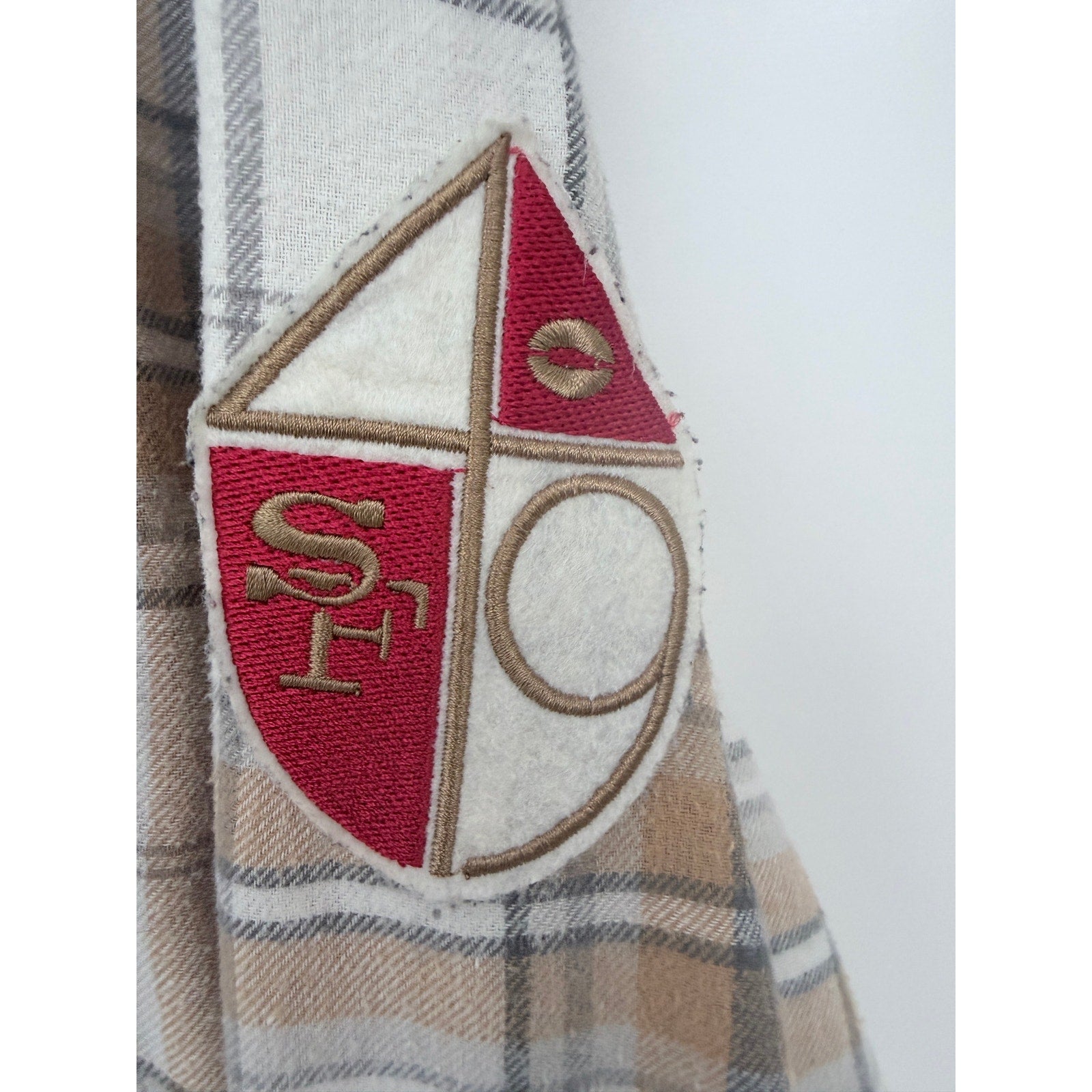 NFL San Francisco 49ers Flannel Shirt Mens XL Plaid Darius Rucker Button Up