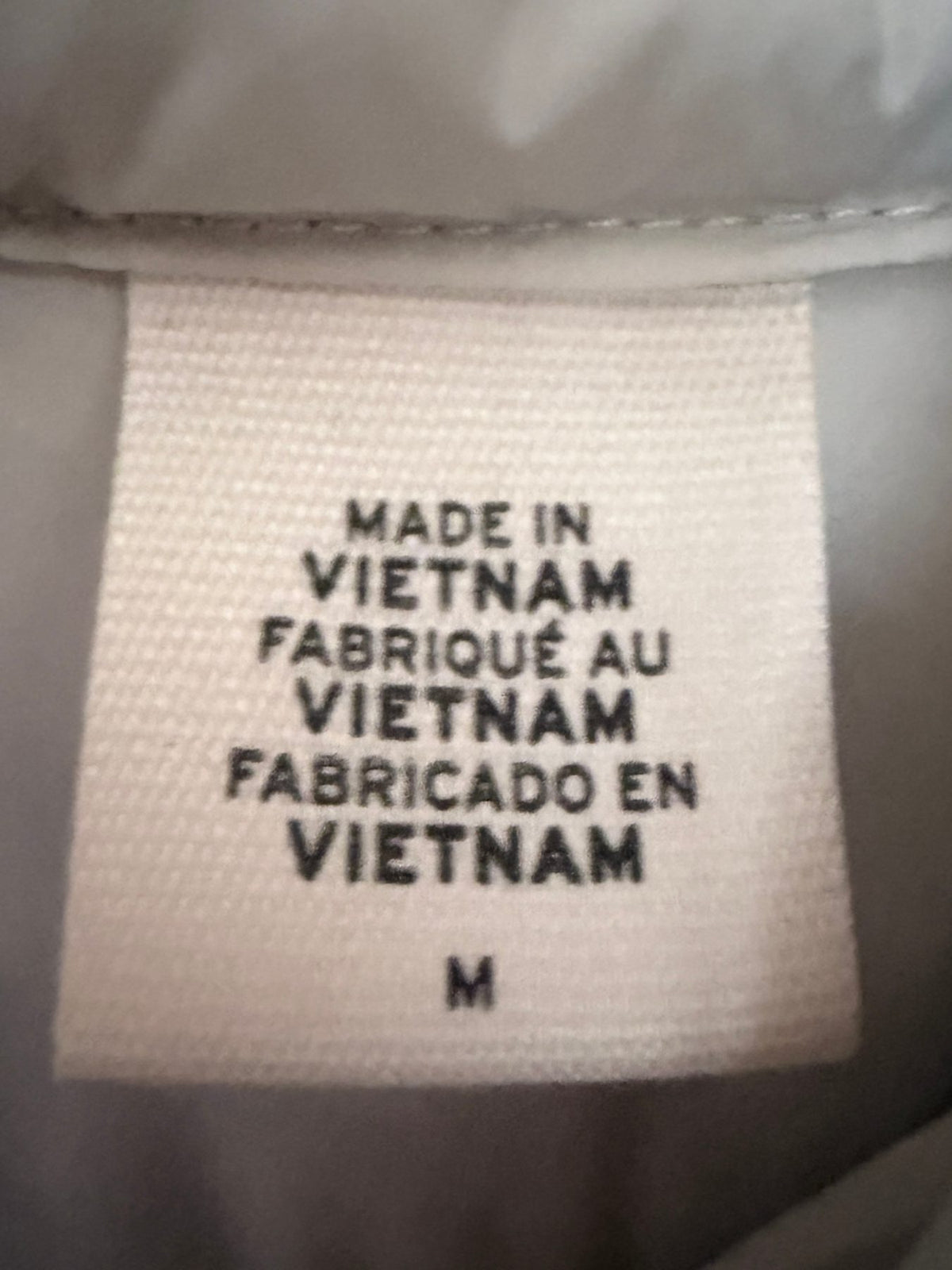 Levi's Men's White Jacket — size tag